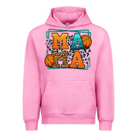 Fuchsia Pink leopard basketball mama Mother's Day Urban Hoodie - LillyAllenDesigns