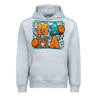 Heather Grey leopard basketball mama Mother's Day Urban Hoodie - LillyAllenDesigns