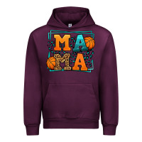 Mauve Wine leopard basketball mama Mother's Day Urban Hoodie - LillyAllenDesigns