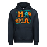 Navy leopard basketball mama Mother's Day Urban Hoodie - LillyAllenDesigns
