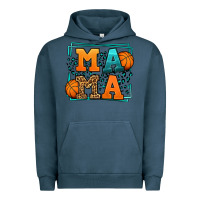 Pigment Midnight Navy leopard basketball mama Mother's Day Urban Hoodie - LillyAllenDesigns