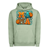 Pigment Oil Green leopard basketball mama Mother's Day Urban Hoodie - LillyAllenDesigns