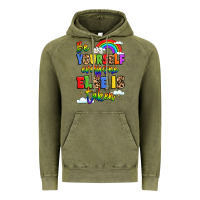 Vintage Olive be yourself everyone else in taken Vintage Hoodie - LillyAllenDesigns