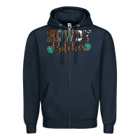 Navy Howdy bitches mother's day Zipper Hoodie - HowdyJamesFarm
