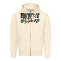 Sandshell Howdy bitches mother's day Zipper Hoodie - HowdyJamesFarm