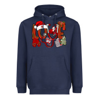 Navy christmas love nurse bbs Heavyweight Hoodie - BundleAndBundleShop