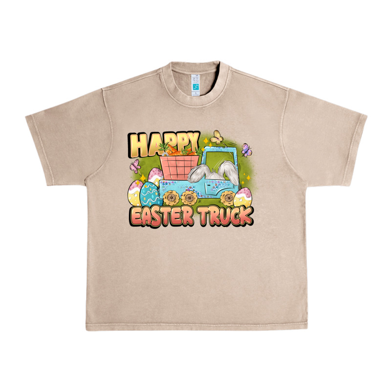 Happy Easter Truck Urban Heavy Tee by LillyAllenDesigns | Teevron