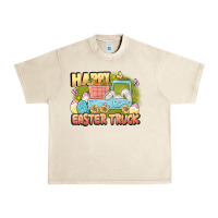 Sandshell Happy Easter truck Urban Heavy Tee - LillyAllenDesigns