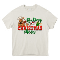 Cream Baking Christmas cheer Heavy Core Tee - NancyCooperArtShop