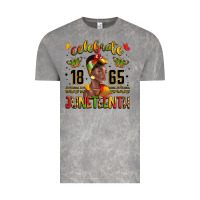 Cloud Rock celebrate 1865 juneteenth with black woman Vintage Tee - LillyAllenDesigns