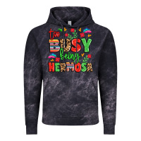 Cloud Black too busy being hermosa Vintage Hoodie - LillyAllenDesigns