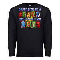 Black diversity is a fact indesion is an act Premium Sweatshirt - FaDigitalArtStudio
