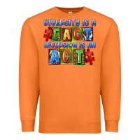Carrot diversity is a fact indesion is an act Premium Sweatshirt - FaDigitalArtStudio
