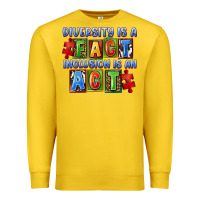 Lemon diversity is a fact indesion is an act Premium Sweatshirt - FaDigitalArtStudio