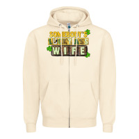 Sandshell St. Patrick's Somebody's lucky ass wife Zipper Hoodie - CowGirlArtShop