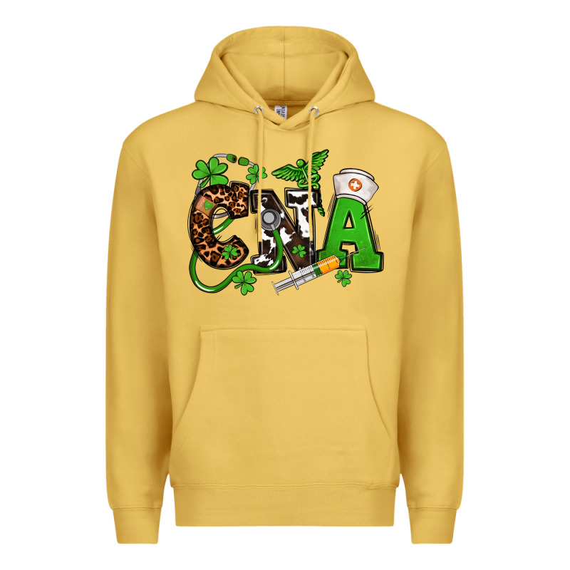 St. Patrick's Day Cna Premium Hoodie by OliviaCreatesArt | Teevron