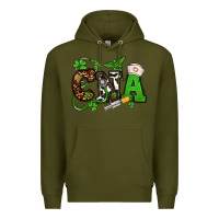 Army Green St. Patrick's Day CNA Premium Hoodie - OliviaCreatesArt
