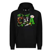 Black St. Patrick's Day CNA Premium Hoodie - OliviaCreatesArt