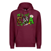 Burgundy St. Patrick's Day CNA Premium Hoodie - OliviaCreatesArt