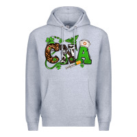 Heather Grey St. Patrick's Day CNA Premium Hoodie - OliviaCreatesArt