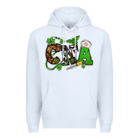 White St. Patrick's Day CNA Premium Hoodie - OliviaCreatesArt