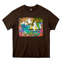 Chocolate Brown salt water heals everything Heavy Core Tee - Jasminsmagicworld