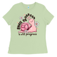 Matcha snail progress is stil progress Ladies Tee - MaliasSmallBusiness