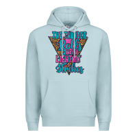 Blue Mist THE THUNDER ROLLS AND THE LIGHTNIN’ STRİKES Premium Hoodie - JahusDesignShop