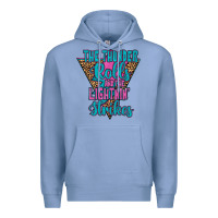 Colony Blue THE THUNDER ROLLS AND THE LIGHTNIN’ STRİKES Premium Hoodie - JahusDesignShop