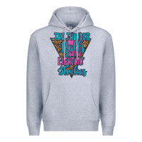 Heather Grey THE THUNDER ROLLS AND THE LIGHTNIN’ STRİKES Premium Hoodie - JahusDesignShop