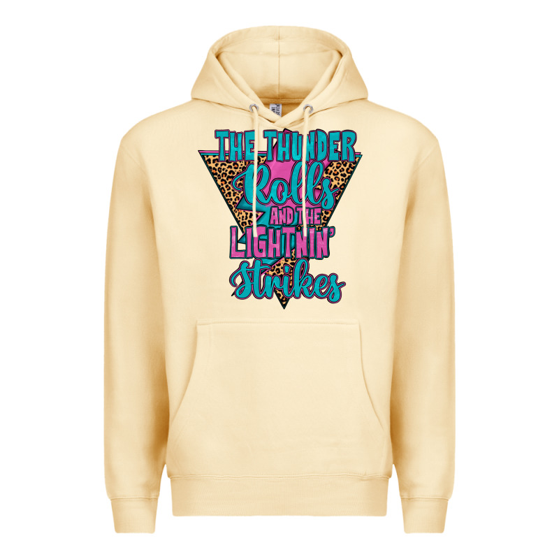 The Thunder Rolls And The Lightnin’ Strİkes Premium Hoodie by JahusDesignShop | Teevron