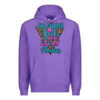 Purple THE THUNDER ROLLS AND THE LIGHTNIN’ STRİKES Premium Hoodie - JahusDesignShop