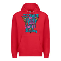 Red THE THUNDER ROLLS AND THE LIGHTNIN’ STRİKES Premium Hoodie - JahusDesignShop
