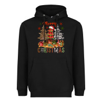 Black merry christmas with western trees bbs Heavyweight Hoodie - BundleAndBundleShop