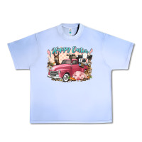 Grape Ice Happy Easter truck with Easter farm animals Urban Heavy Tee - LillyAllenDesigns