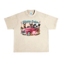 Sandshell Happy Easter truck with Easter farm animals Urban Heavy Tee - LillyAllenDesigns