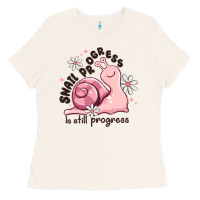 Bone snail progress is stil progress Ladies Tee - MaliasSmallBusiness