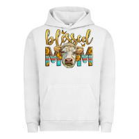 Pigment Lunar Rock Western Blessed Mom Charolais Bull Mother's Day Urban Hoodie - LillyAllenDesigns