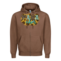 Chestnut Mama vibes leopard mother's day Zipper Hoodie - HowdyJamesFarm