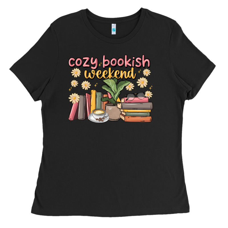 Cozy Bookish Weekend Ladies Tee by MaliasSmallBusiness | Teevron