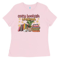 Bubblegum Pink cozy bookish weekend Ladies Tee - MaliasSmallBusiness