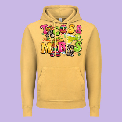 Tacos And Margaritas Vintage Hoodie Designed By Lillyallendesigns