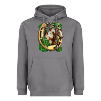 Storm Horse with horseshoe st patricks day Heavyweight Hoodie - FaDigitalArtStudio
