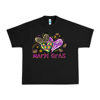 Black Mardi Gras heart Urban Heavy Tee - LillyAllenDesigns