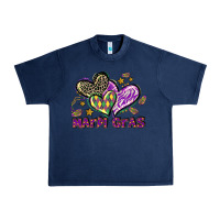 Navy Mardi Gras heart Urban Heavy Tee - LillyAllenDesigns