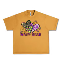Peanut Butter Mardi Gras heart Urban Heavy Tee - LillyAllenDesigns