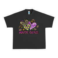 Pigment Black Mardi Gras heart Urban Heavy Tee - LillyAllenDesigns