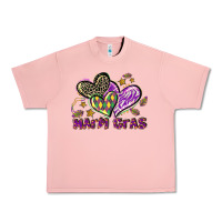 Salmon Mardi Gras heart Urban Heavy Tee - LillyAllenDesigns