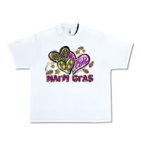 Mardi Gras Heart Urban Heavy Tee | Teevron