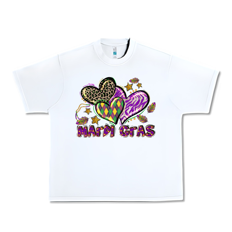 Mardi Gras Heart Urban Heavy Tee by LillyAllenDesigns | Teevron